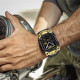 Auksinės spalvos / juoda apyrankė - dėklas Apple Watch 10 / 11 (46 mm) laikrodžiui "Supcase UB Ore"