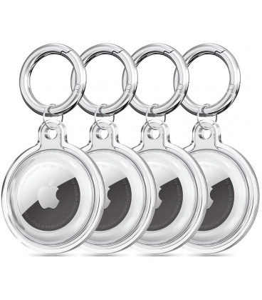 Skaidrus dėklas Apple Airtag 1 / 2 "Tech-Protect Icon 4-Pack"
