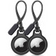 Juodas dėklas Apple Airtag 1 / 2 "Tech-Protect Rough Chain 2-Pack"