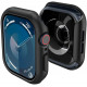 Juodas dėklas Apple Watch 10 / 11 (46mm) laikrodžiui "Spigen Thin Fit"