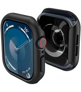 Juodas dėklas Apple Watch 10 / 11 (46mm) laikrodžiui "Spigen Thin Fit"