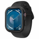 Juodas dėklas Apple Watch 10 / 11 (46mm) laikrodžiui "Spigen Thin Fit"
