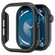 Juodas dėklas Apple Watch 10 / 11 (46mm) laikrodžiui "Spigen Thin Fit"