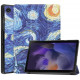 Atverčiamas dėklas Samsung Galaxy Tab A9 Plus 11.0 X210 / X215 / X216 planšetei "Smart Leather Starry Night"