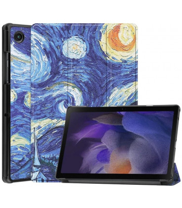 Atverčiamas dėklas Samsung Galaxy Tab A9 Plus 11.0 X210 / X215 / X216 planšetei "Smart Leather Starry Night"