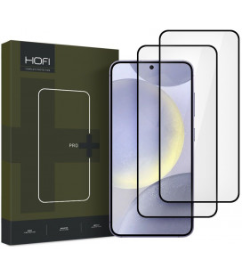 Juodas apsauginis grūdintas stiklas Samsung Galaxy S25 telefonui "Hofi Glass Pro+ 2-Pack"