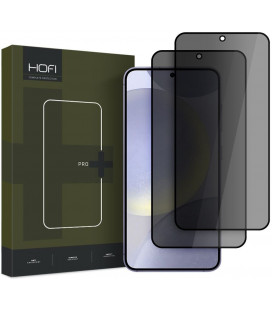 Juodas (Privacy) apsauginis stiklas Samsung Galaxy S25 telefonui "HOFI Glass Pro+ Anti Spy"