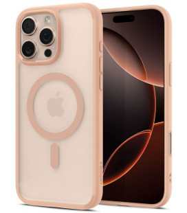 Matinis rožinis dėklas Apple iPhone 16 Pro Max telefonui "Spigen Ultra Hybrid "T" MAG Magsafe"