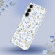 Skaidrus dėklas su gėlėmis Samsung Galaxy S25 telefonui "Tech-Protect Flexair Spring Flowers"