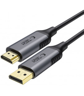 Juodas Displayport - HDMI 2.0 4K 60Hz 200cm laidas "Tech-Protect Ultraboost"