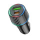 Automobilinis USB-A + USB-C QC 3.0 PD 48W pakrovėjas "Borofone Car charger BZ21 Brilliant"