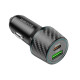 Automobilinis USB-A + USB-C QC 3.0 PD 48W pakrovėjas "Borofone Car charger BZ21 Brilliant"