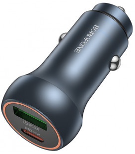 Automobilinis USB-A + USB-C QC 3.0 PD 48W pakrovėjas "Borofone Car charger BZ32B Fresh"