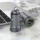 Automobilinis USB-A + USB-C PD 30W 3A pakrovėjas "Foneng Car charger C16"