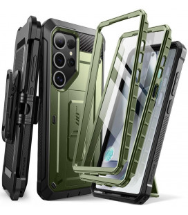 Žalias dėklas Samsung Galaxy S25 Ultra telefonui "Supcase Unicorn Beetle Pro 2-Set"