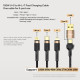 Automobilinis USB-A + USB-C 72W 5A pakrovėjas "Rock Car charger H16"