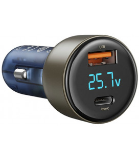 Automobilinis USB-A + USB-C 72W 5A pakrovėjas "Rock Car charger H16"