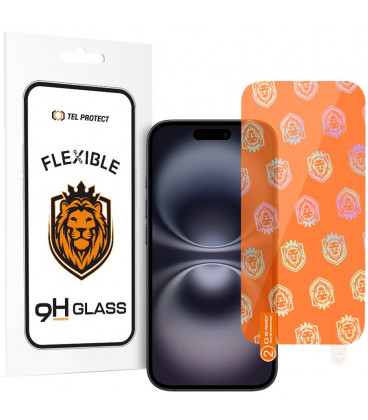 Ekrano apsauga Apple iPhone 16 telefonui "Tel Protect Flexible Hybrid Tempered Glass"