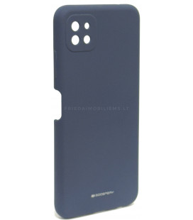 Dėklas Mercury Silicone Case Samsung A226 A22 5G tamsiai mėlynas