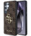 Rudas dėklas Samsung Galaxy S25 Ultra telefonui "Guess PU 4G Metal Logo Case"