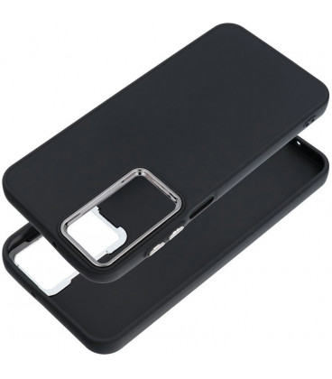 Juodas dėklas Samsung Galaxy S24 FE telefonui "Frame Case"