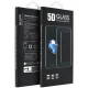 Juodas apsauginis grūdintas stiklas Samsung Galaxy S24 FE telefonui "5D Full Glue"
