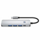 Pilkas adapteris - šakotuvas Type-C + USB3.0 + HDMI 4K 60HZ + PD100W "Tech-Protect HB01 Hub 5in1"