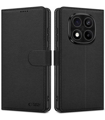 Matinis juodas atverčiamas dėklas Xiaomi Redmi Note 14 Pro 5G / 14 Pro Plus 5G / Poco X7 5G telefonui "Tech-Protect Wallet"