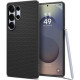 Matinis juodas dėklas Samsung Galaxy S25 Ultra telefonui "Spigen Liquid Air"