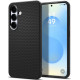 Matinis juodas dėklas Samsung Galaxy S25 Plus telefonui "Spigen Liquid Air"