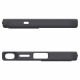 Juodas dėklas Samsung Galaxy S25 Ultra telefonui "Spigen Silicone Fit Mag Magsafe"