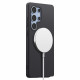 Juodas dėklas Samsung Galaxy S25 Ultra telefonui "Spigen Silicone Fit Mag Magsafe"