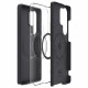 Juodas dėklas Samsung Galaxy S25 Ultra telefonui "Spigen Silicone Fit Mag Magsafe"