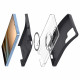 Juodas dėklas Samsung Galaxy S25 Ultra telefonui "Spigen Silicone Fit Mag Magsafe"