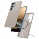 Natural Titanium dėklas Samsung Galaxy S25 Ultra telefonui "Spigen Silicone Fit Mag Magsafe"