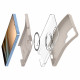 Natural Titanium dėklas Samsung Galaxy S25 Ultra telefonui "Spigen Silicone Fit Mag Magsafe"