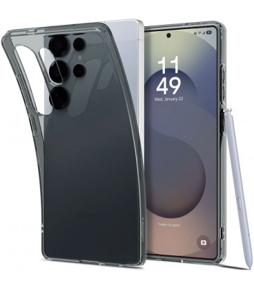 Pilkas dėklas Samsung Galaxy S25 Ultra telefonui "Spigen Liquid Crystal"