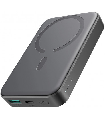 Juoda išorinė baterija - PowerBank 20W 10000mAh USB-A + USB-C MagSafe "Joyroom JR-W020"