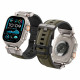 Žalia apyrankė Apple Watch 8 / 9 / 10 / 11 / SE / ULTRA (44 / 45 / 46 / 49 MM) laikrodžiui "Spigen Durapro Armor"