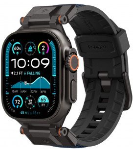 Mėlyna apyrankė Apple Watch 8 / 9 / 10 / 11 / SE / ULTRA (44 / 45 / 46 / 49 MM) laikrodžiui "Spigen Durapro Armor"
