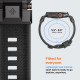 Juoda apyrankė Apple Watch 8 / 9 / 10 / 11 / SE / ULTRA (44 / 45 / 46 / 49 MM) laikrodžiui "Spigen Durapro Armor"