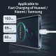 Baltas USB-C - USB-C PD100W 5A 200cm laidas "Rock Cable R6"