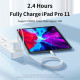 Baltas USB-C - USB-C PD100W 5A 200cm laidas "Rock Cable R6"