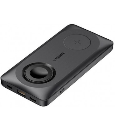 Juoda išorinė baterija - PowerBank 10000mAh 22.5W 3A MagSafe PD QC3.0 "Veger MagMulti W1156"