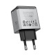 Pilkas 2xUSB-C PD40W GaN pakrovėjas "Borofone Wall Charger BN21 Lena"