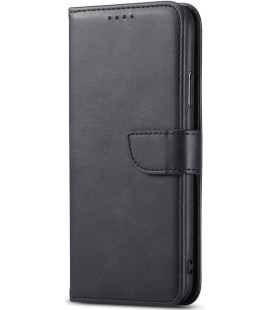 Juodas dėklas Apple iPhone 16E / 17E telefonui "Wallet Case"