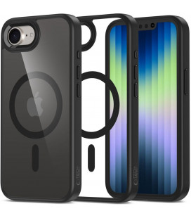 Juodas / skaidrus dėklas Apple iPhone 16E / 17E telefonui "Tech-Protect Magmat Magsafe"