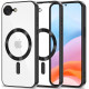 Juodas (Shiny) / skaidrus dėklas Apple iPhone 16E / 17E telefonui "Tech-Protect MagFlex Magsafe"
