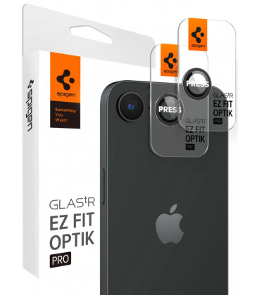 Kameros apsauga Apple iPhone 16E/ 17E telefono kamerai apsaugoti "Spigen Optik.TR EZ Fit Camera Protector 2-Pack"