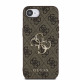 Rudas dėklas Apple iPhone 16E / 17E telefonui "Guess PU 4G Metal Logo Case"